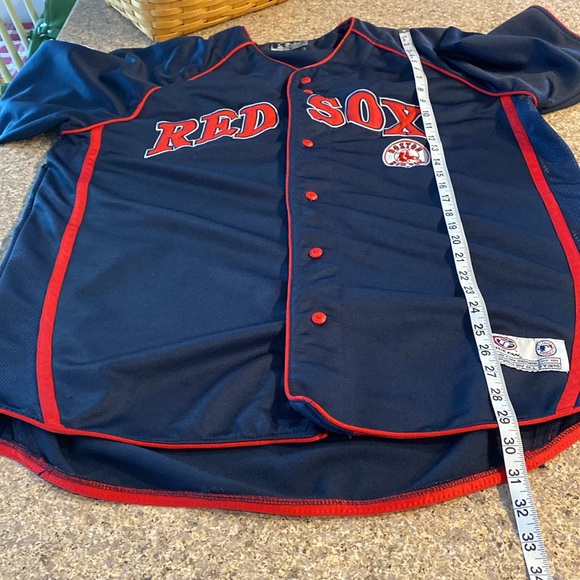 Vintage True Fan Boston Red Sox American Baseball Jersey XL Genuine Merchandise - Picture 9 of 17